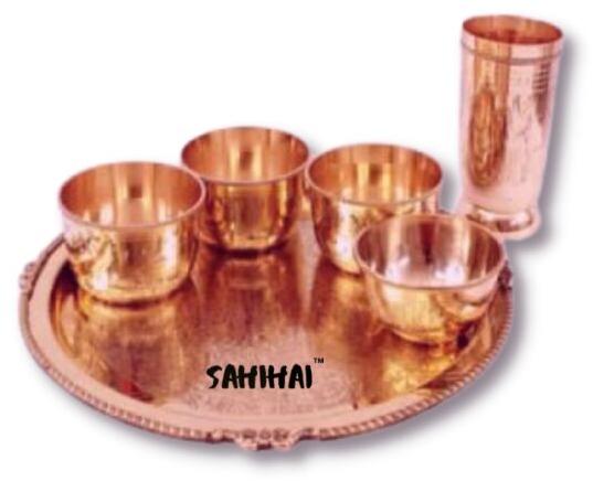 Sahi Hai copper royal thali set