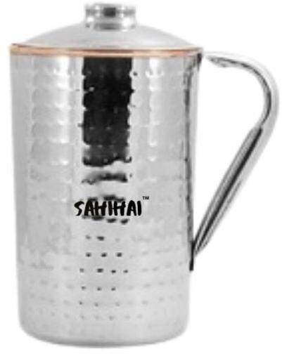 Sahi Hai JUG COPPER INSIDE OUTSIDE STEEL