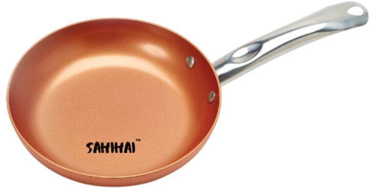 NON-STICK FRYING PAN WITH COPPER COLORED FINISH-SAUTE