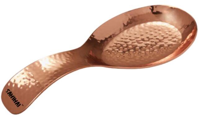 Sahi Hai Copper Spoon Hammered, For Home, Design : Round