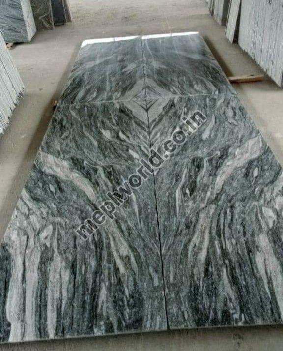 Polished Alaska Grey Granite Slab, for Vanity Tops, Steps, Staircases, Kitchen Countertops, Flooring