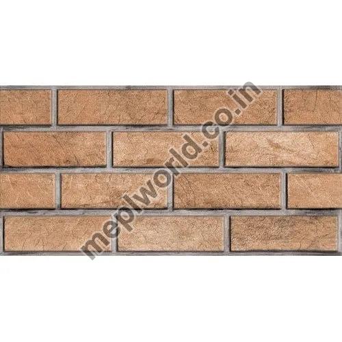 Rectangular Brick Design Ceramic Wall Tiles, for Interior, Exterior, Packaging Type : Cardboard Box