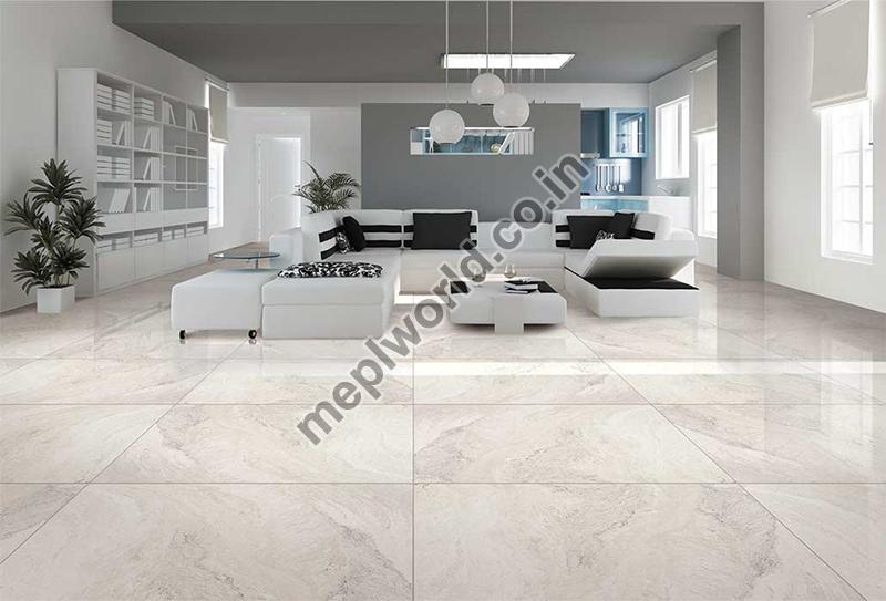 Grey Matt Finish Ceramic Floor Tiles, for Living Room, Packaging Type : Cardboard Box