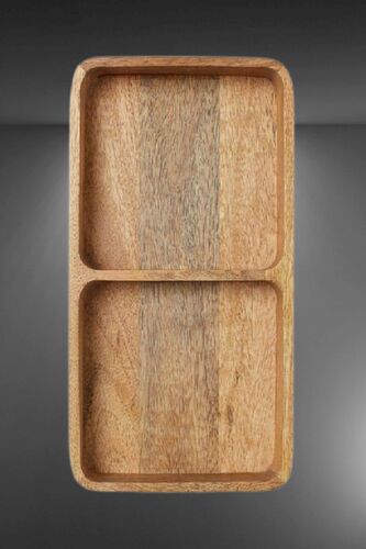 Serving Wooden Platter, Size : 28x14x3.5 Cm (LXWXH)