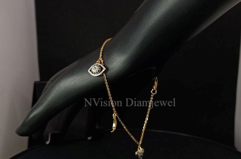 Natural Diamond Charms Bracelet