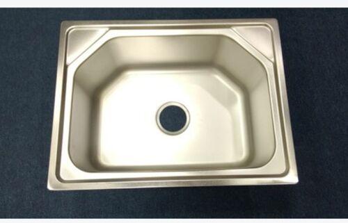 Experia Rectangular Polished Stainless Steel Chinese Kitchen Sink, Color : Grey