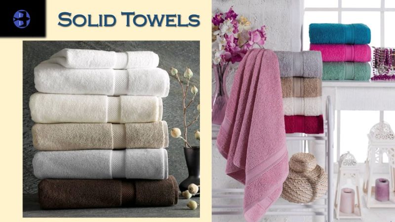 Checked Cotton Solid Bath Towels, Feature : Comfertable, Quick Dry