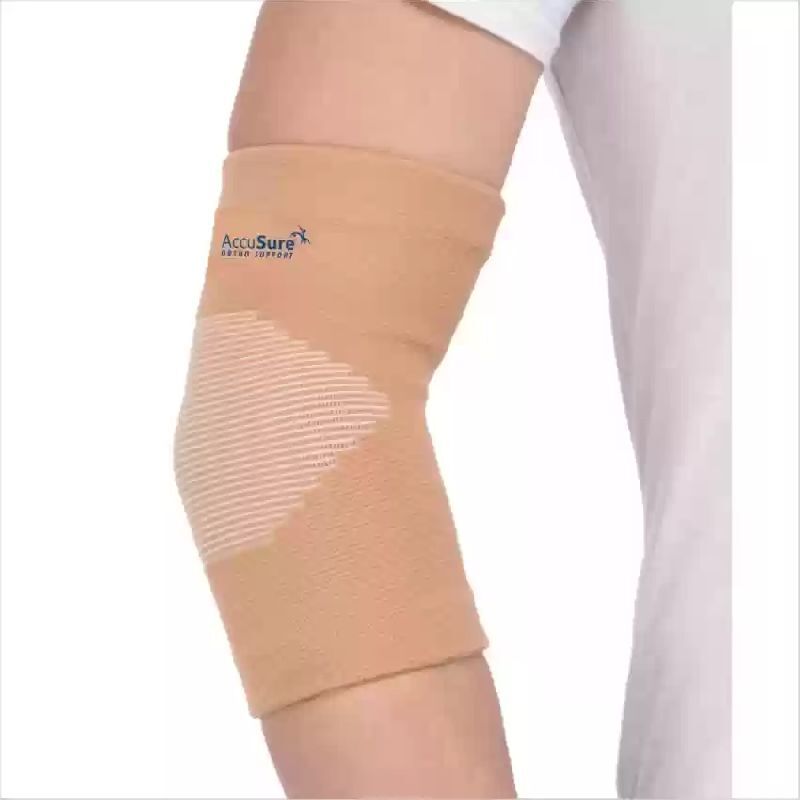 Accusure Elastic Elbow Support, for Pain Relief, Size : M, XL