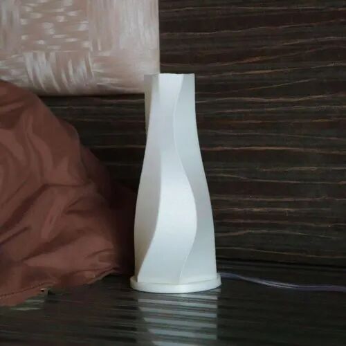 LED Plastic Decorative Table Lamp, Color : White