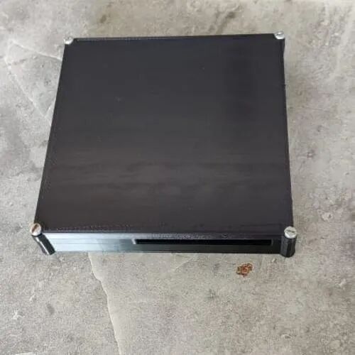 Square Plastic Customized Boxes, Color : Black