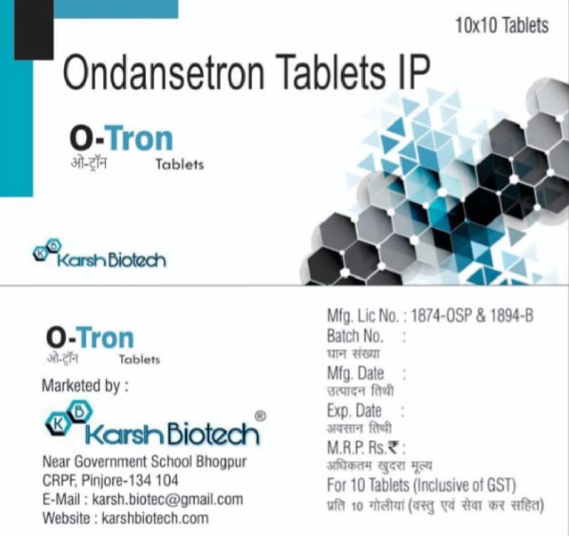 O-Tron Ondansetron 8mg Tablets, Medicine Type : Allopathic