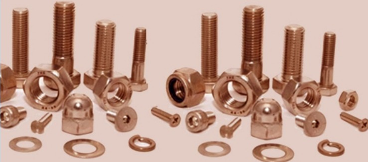 Golden Polished Copper Nickel Fasteners, for Industrial, Packaging Type : Plastic Packet