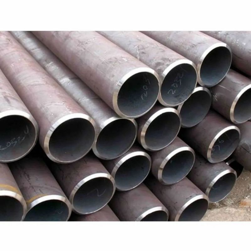 Silver Polished Low Alloy Steel Pipe, for Industrial, Shape : Round