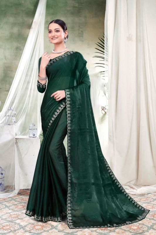 Ladies Party Wear Chiffon Saree