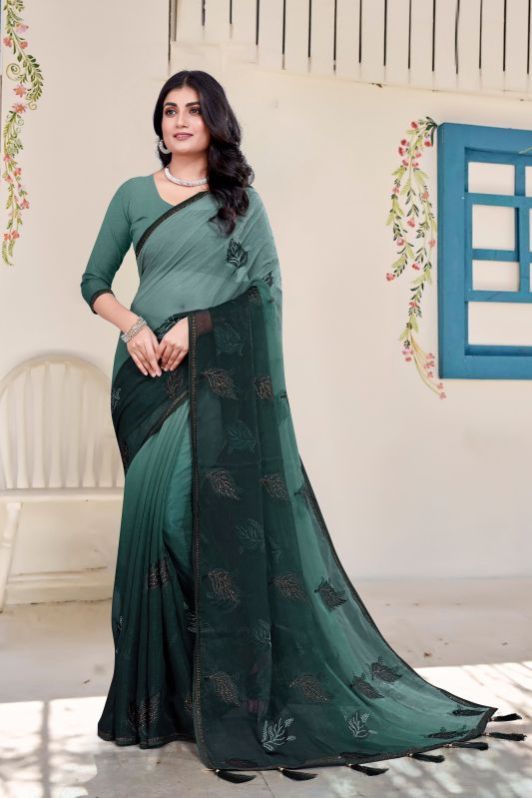 Modern Ladies Shimmer Saree