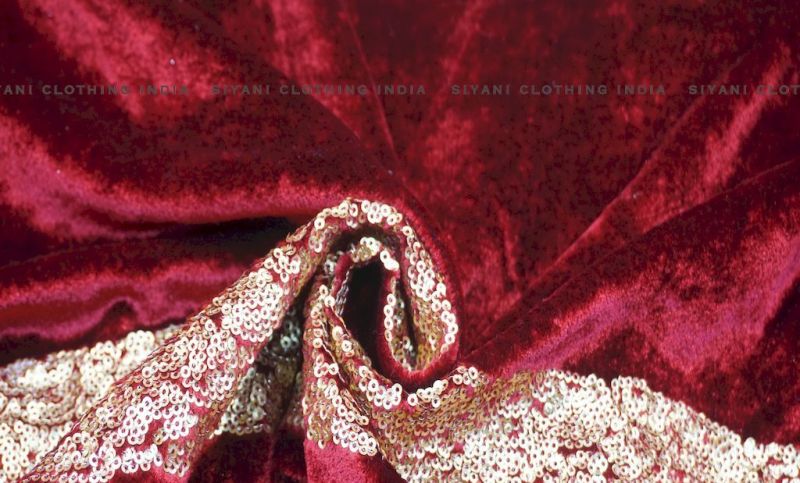 Multicolor Silk Velvet Fabric, for Garments, Width : 44-56 Inch