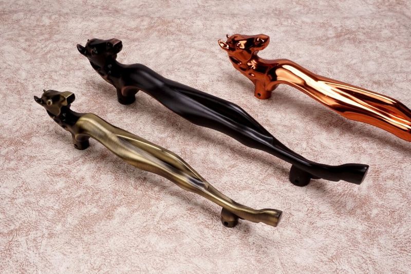 Aluminum 590gm 250mm Horse Cabinet Handle, for Door Fitting, Finish Type : Antique, Copper Ant, Gold