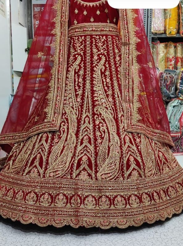RK Fashion Traditional Bridal Lehenga Choli, Size : Free Size
