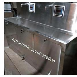 Stainless Steel Automatic Scrub Station, for Hospital, Hotel, Laboratory, Restaurant, Feature : Anti Corrosive