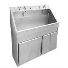 Polished Stainless Steel Surgical Scrub Sinks, for Laboratory, Feature : Anti Corrosive, Durable, Eco-Friendly