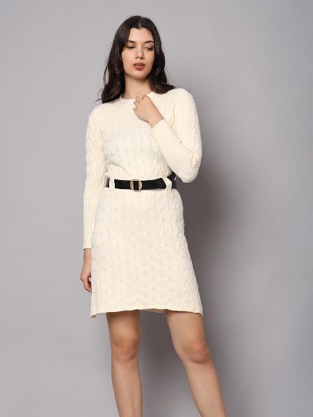 High Grade, Woolen Luxury Socialite Knitted Dress