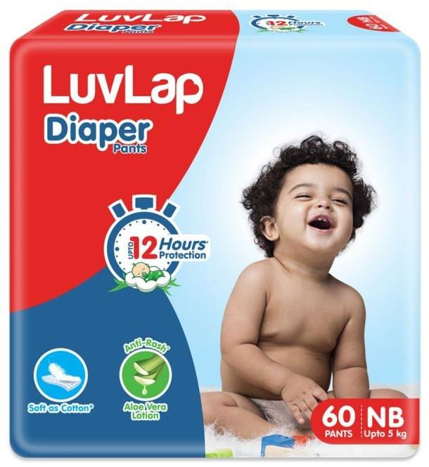 Cotton Fabric Luvlap Baby Diaper, Feature : Absorbency, Comfortable, Disposable