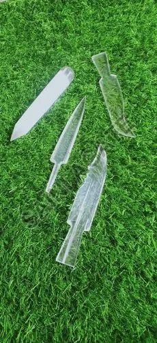 Transparent Saini Agate 160 - 200 Gram Polished Clear Quartz Knife, for Healing, Reki