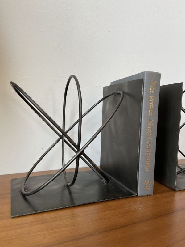 sculptural metal bookend