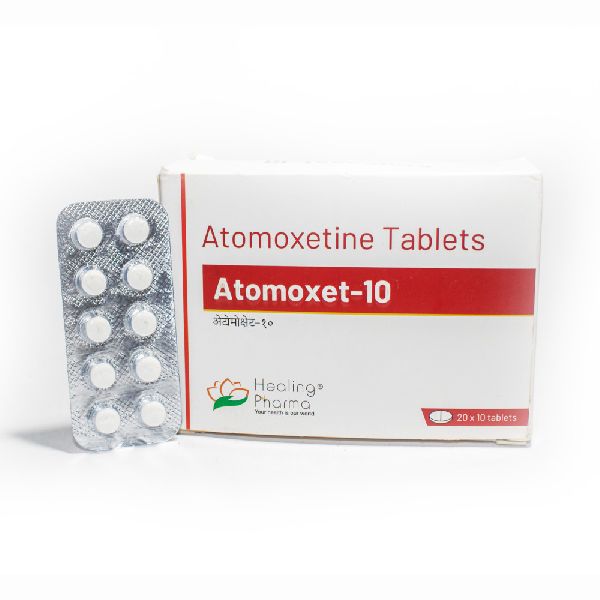 Atomoxetine 10mg Tablets, Packaging Type : Pack