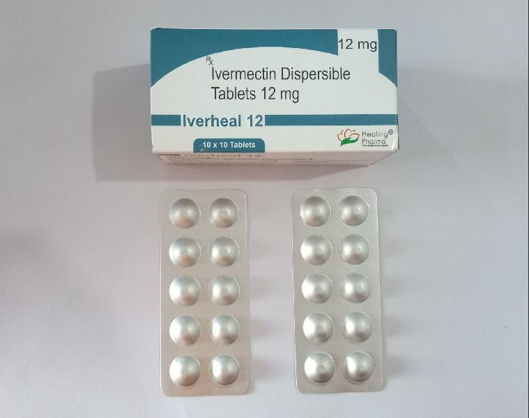 Iverheal ivermectin 12mg tablet, for Hospital, Clinical, Packaging Type : Strip