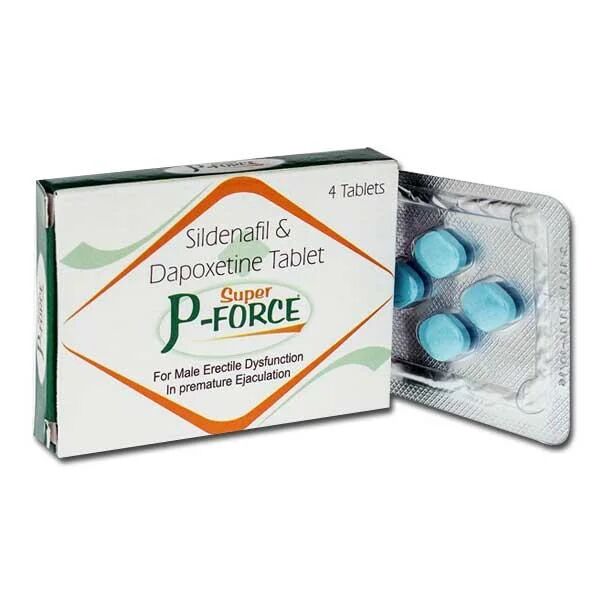 Blue Super P Force Tablets, for Personal, Hospital, Clinical, Packaging Type : Pack