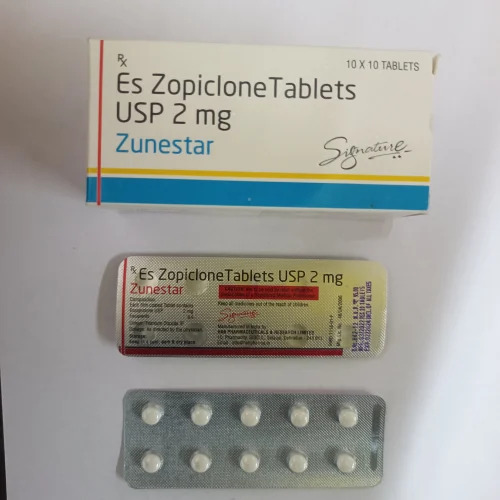 ZUNESTAR Zopiclone 2mg Tablet, Packaging Type : Pack