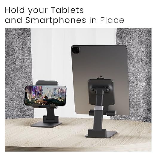 Ambrane Tablet &AMP;AMP; Mobile Holder For All Smartphones, Tabs, Kindle, iPad Mobile Holding Tabletop Stand