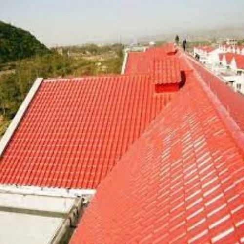 Standing Seam Polycarbonate Sheet, for Residential, Color : Red