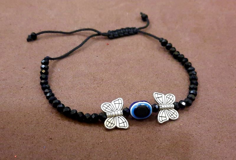 Adjustable Butterfly Whisper Evil Eye Bracelet, Gender : Women