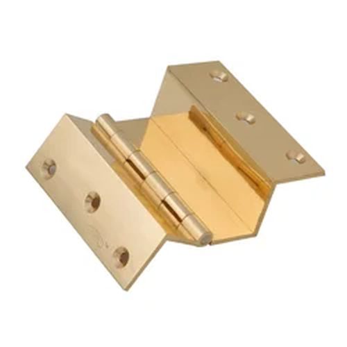75x12 x6 Inch Brass L Hinge, for Window, Drawer, Doors, Cabinet, Color : Golden