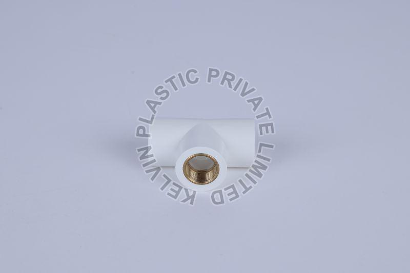 Kelvin UPVC Brass Tee, for Plumbing, Feature : Rust Proof, Fine Finished, Durable, Anti Sealant