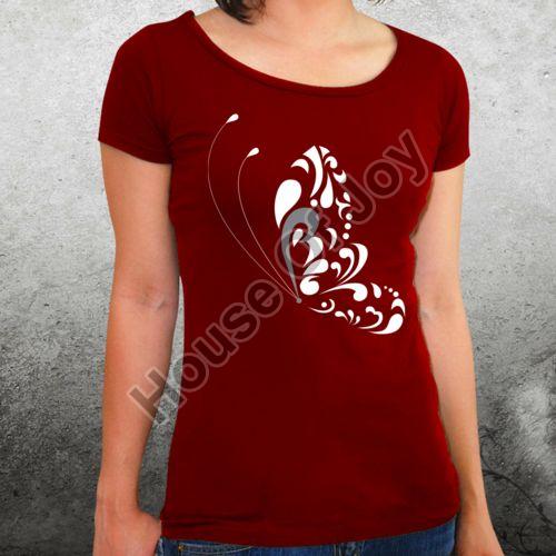 Cotton Printed Ladies Fancy T-Shirt, Feature : Impeccable Finish, Easily Washable