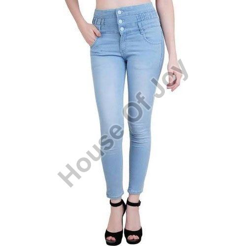 Plain Ladies Skinny Denim Jeans, Feature : Strechable, Impeccable Finish, Comfortable