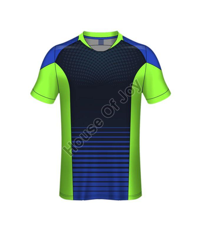 Multicolor Polyester Mens Sports Jersey, Size : X, XXL