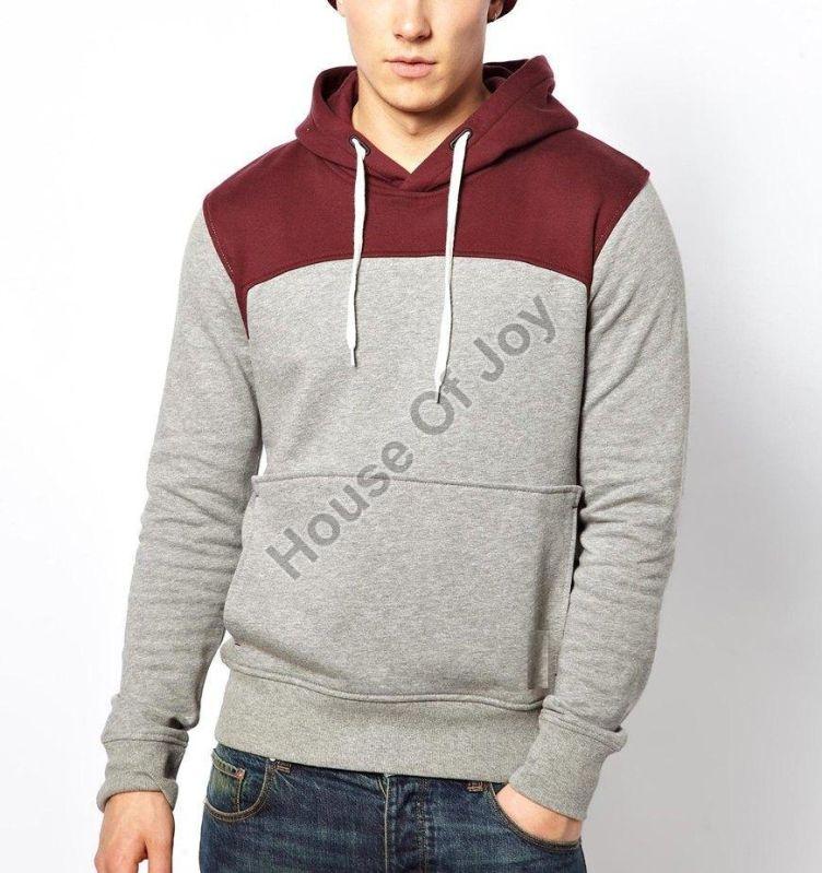 Mens Woolen Hoodies, Occasion : Casual Wear