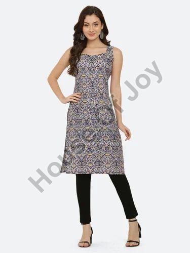 Printed Crepe Kurti