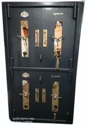 Gray Mild Steel Double Door Security Safe