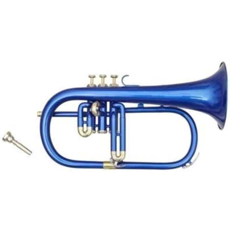 Three Valve Blue Flugelhorn