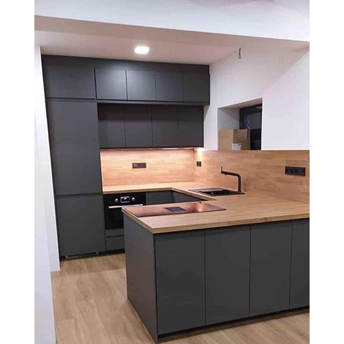 Finished Solid Wood Morden Modern Modular Kitchen, for Exterior, Interior, Feature : Attractive Designs