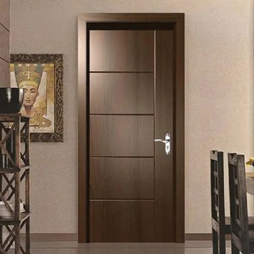 Brown Swing Plain Polished Wooden Panel Doors, for Home, Kitchen, Office, Cabin, Position : Interior