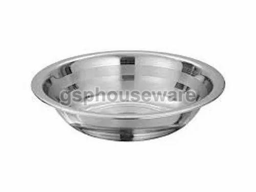 Plain 202 Stainless Steel Bowl, Size : 24 Cm