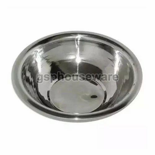Silver Round Stainless Steel Basin Bowl, Size : 20 Inch