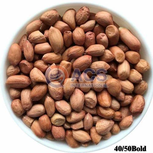 Brownish 40/50 Bold Ground Nut Kernel, for Butter, Cooking Use, Packaging Type : Plastic Packet