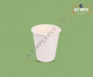 Dlp Impex Plain 200ml Sugarcane Bagasse Glass, for Drinking Water, Color : White